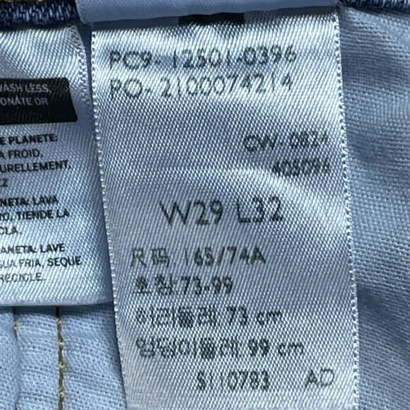 Levis 501 Jeans Womens 29x32 Blue Original Fit Button Fly Straight Leg High Rise - Picture 13 of 13